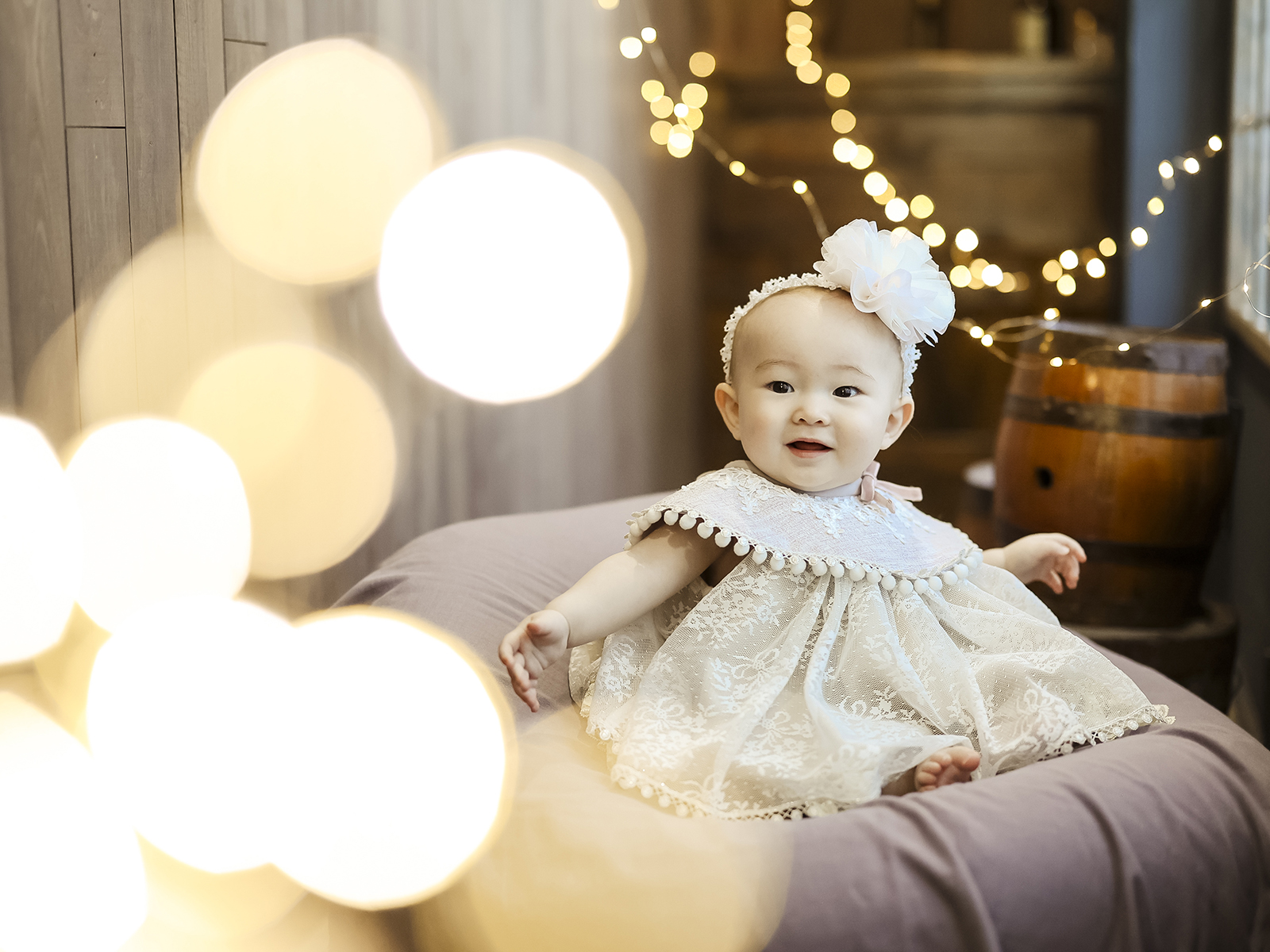 お宮参りの赤ちゃん