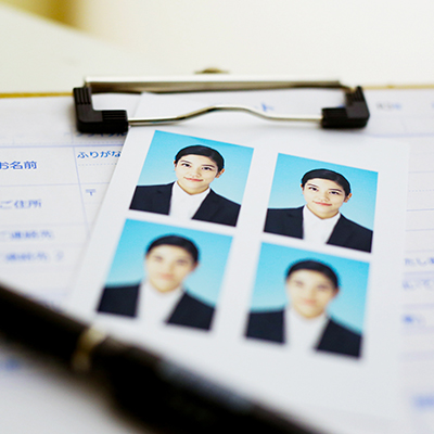証明写真撮影